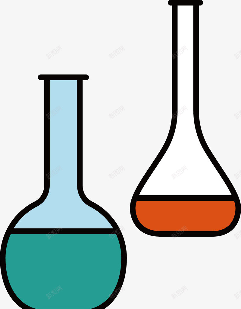 创意化学课堂烧瓶图png免抠素材_新图网 https://ixintu.com 分析 化学 反应容器 液体 老师