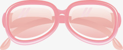 粉色镜片粉色墨镜图矢量图高清图片