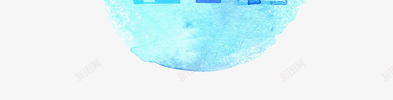 水彩手绘雨滴png免抠素材_新图网 https://ixintu.com 下雨 卡通雨点 手绘 水彩 蓝色 雨伞 雨水 雨滴