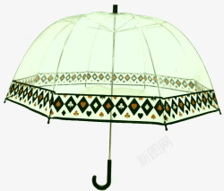 浅绿色雨伞浅绿色花边雨伞片高清图片