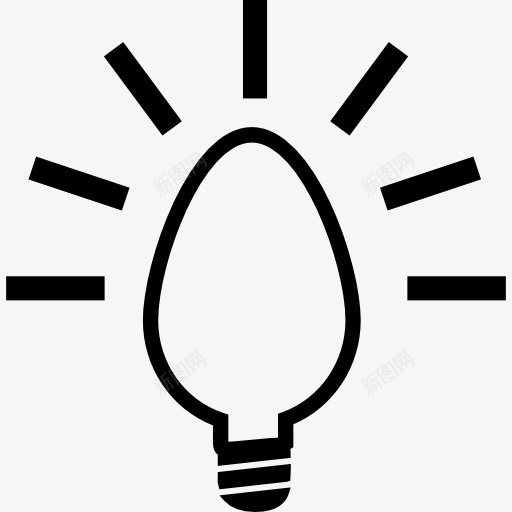 灯泡创意符号图标png_新图网 https://ixintu.com 创造力 工具 教育大纲 灯 灯泡 理念