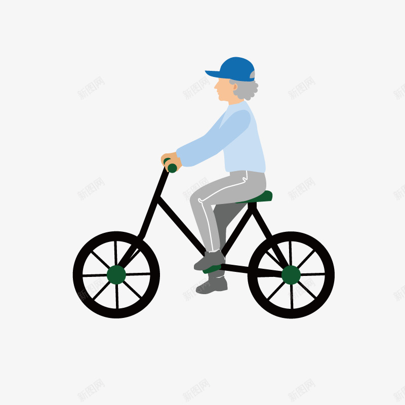 手绘卡通骑单车的人装饰海报png免抠素材_新图网 https://ixintu.com 人物 人物介绍 动漫人物 卡通人物 装饰设计 骑单车的人 骑自行车