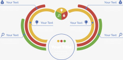 对比数据环形图矢量图素材