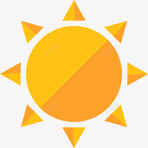 太阳图标png_新图网 https://ixintu.com 夏天 夏季 天气 气象 温暖 自然 阳光 阳光明媚