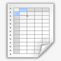 spreadsheet办公室电子表格mimetype图标高清图片