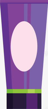 紫色化妆品卡通图标矢量图图标