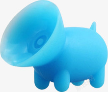蓝色可爱动物造型电器素材
