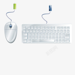 鼠标键盘矢量图素材