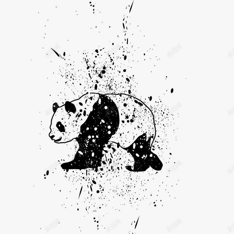 手绘的大熊猫png免抠素材_新图网 https://ixintu.com png图形 png装饰 动物 国宝 手绘 熊猫 装饰