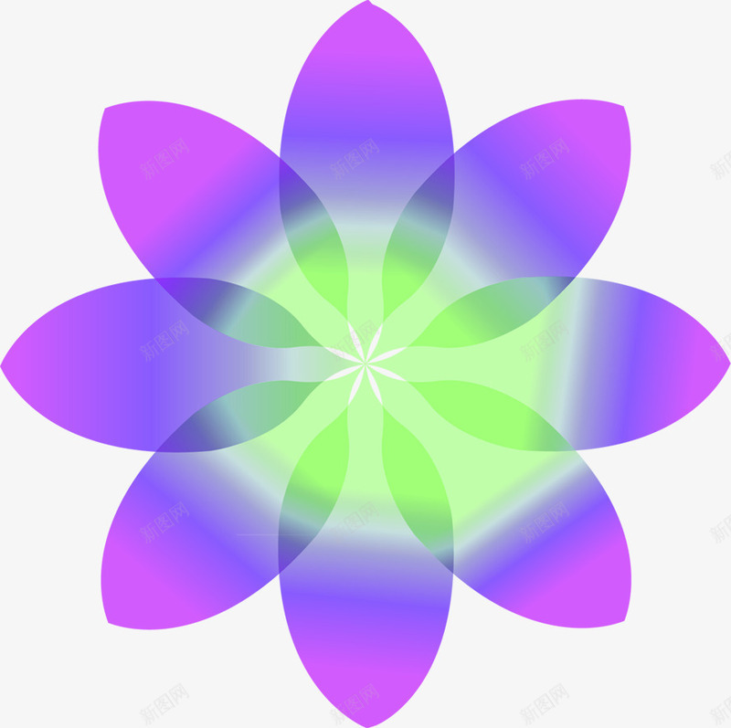 紫色梦幻艺术花朵造型png免抠素材_新图网 https://ixintu.com 梦幻 紫色 艺术 花朵 造型