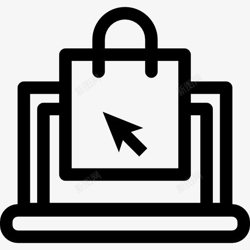 电子商务图标png_新图网 https://ixintu.com 光标 技术 笔记本 网上商店 计算 购物袋