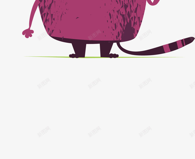 紫色大脸猫png免抠素材_新图网 https://ixintu.com 卡通礼貌 大脸猫 打招呼的猫 猫咪 矢量素材 紫色