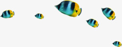鱼热带鱼蓝色黄色素材