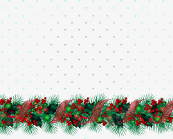 新年透明图片库圣诞装饰绳插画高清图片