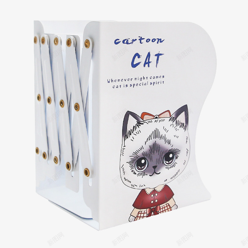 可爱猫咪书架png免抠素材_新图网 https://ixintu.com 书立 创意书立 创意伸缩 复古书立 复古铁书架 猫咪图案