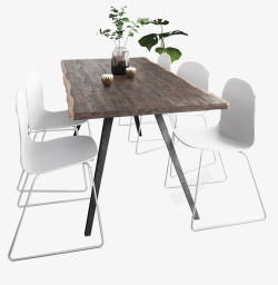 北欧风餐桌椅素材
