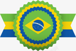 巴西国旗徽章素材