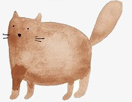 水墨画猫手绘水墨猫咪高清图片