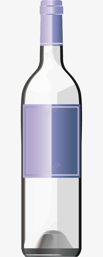 玻璃酒瓶矢量图ai免抠素材_新图网 https://ixintu.com 玻璃 玻璃矢量 矢量玻璃 酒瓶 矢量图