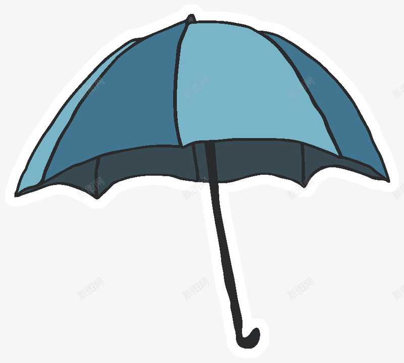 手绘卡通雨伞png免抠素材_新图网 https://ixintu.com 卡通素材 绘画雨伞 雨伞图案