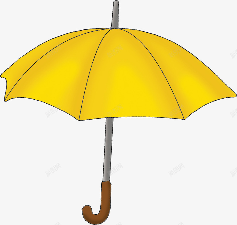 橙色漂亮卡通雨伞png免抠素材_新图网 https://ixintu.com 卡通雨伞 橙色雨伞 漂亮雨伞 雨伞