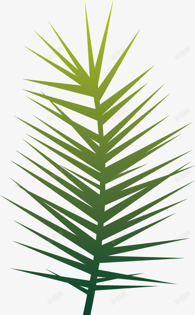 绿色植物针叶创意图标矢量图ai_新图网 https://ixintu.com 创意设计 绿色植物 针叶图标 矢量图