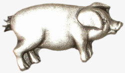 漂亮金属小猪饰品素材