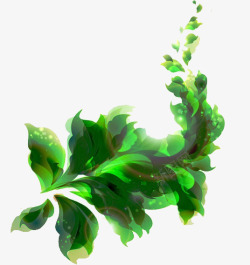 绿色梦幻花朵植物阳光素材