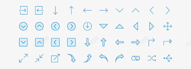 方向小图标图标