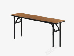 条桌简约实木条桌办公桌高清图片
