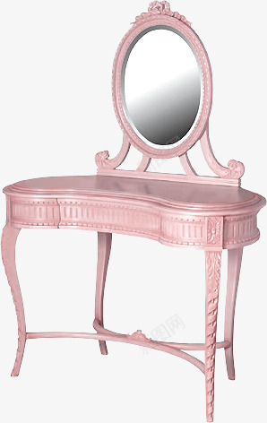 梳妆台png免抠素材_新图网 https://ixintu.com 家具 梳妆台 粉色 镜子
