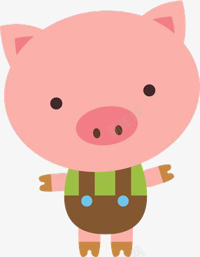 可爱的卡通粉色小猪png免抠素材_新图网 https://ixintu.com 卡通 小猪 粉色 绘画