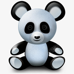 熊猫玩具图标图标