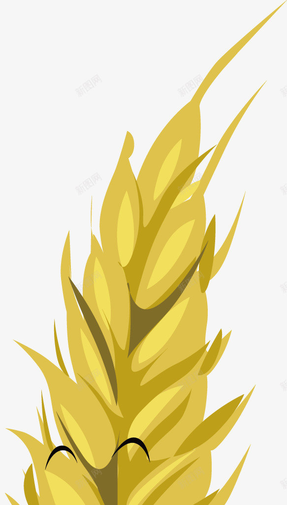 带表情的麦穗png免抠素材_新图网 https://ixintu.com 元素 农业 小麦 植物 表情 麦穗