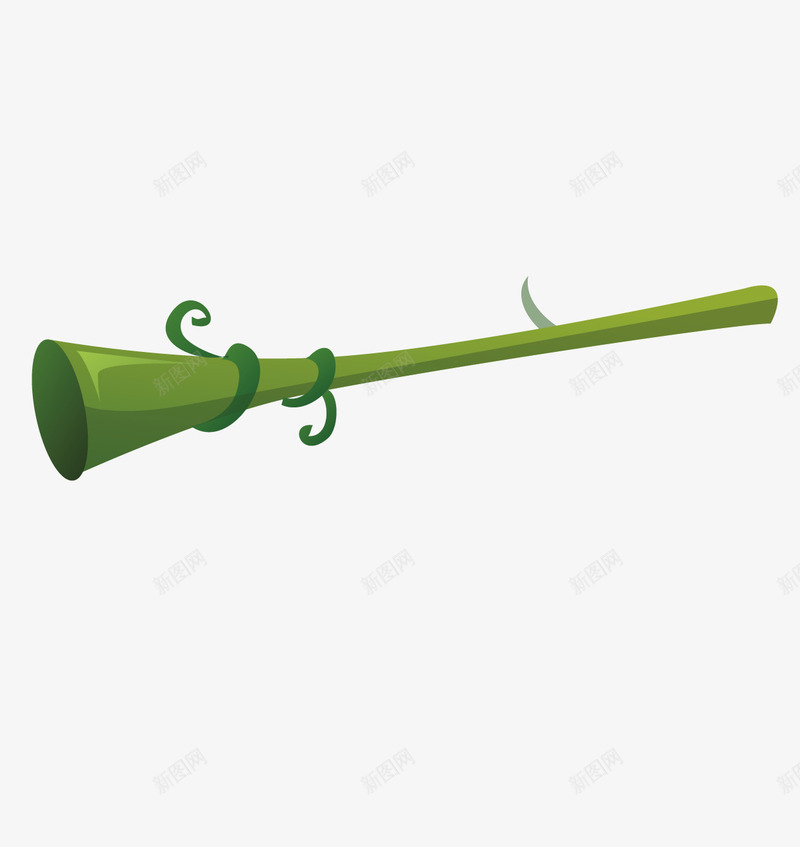 绿色的喇叭png免抠素材_新图网 https://ixintu.com 卡通 喇叭 矢量喇叭 绿色的喇叭
