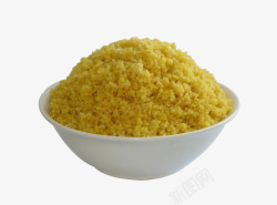 一碗黄米饭素材