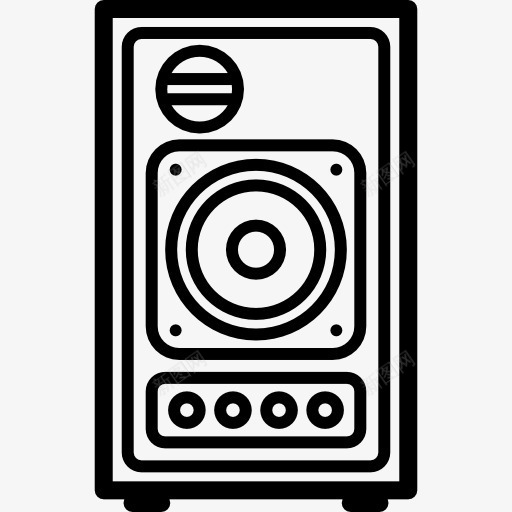 扬声器图标png_新图网 https://ixintu.com 低音 低音炮 喇叭 声 扬声器 技术 音乐 音响 音箱
