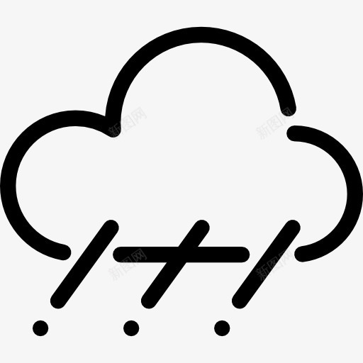 雨图标png_新图网 https://ixintu.com 下雨 云 天气 气象 阴天 阴天雨天