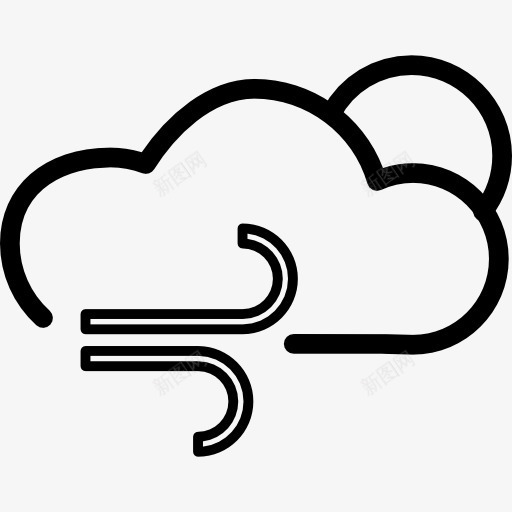 多云的白天或晚上天气界面征图标png_新图网 https://ixintu.com 云 天气 接口 概述 风