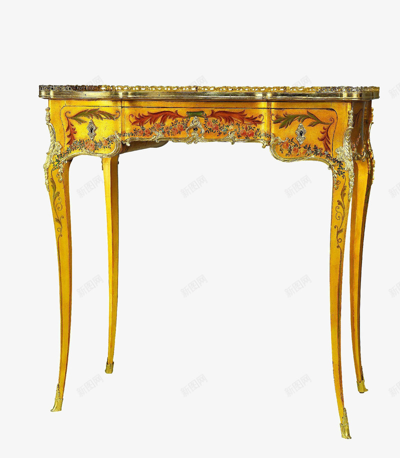 洛可可家具png免抠素材_新图网 https://ixintu.com 家具 签到桌 装饰 装饰台 金色