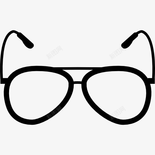 眼镜视觉工具图标png_新图网 https://ixintu.com 工具 工具和器具 正面 眼镜 视觉