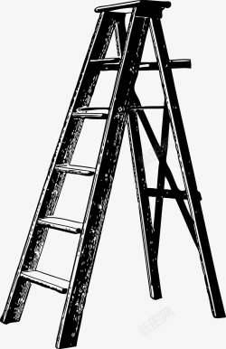 立式梯子立式支撑梯子高清图片
