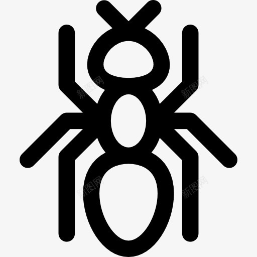 蚂蚁图标png_新图网 https://ixintu.com 动物 动物王国 昆虫 节肢动物 蚂蚁