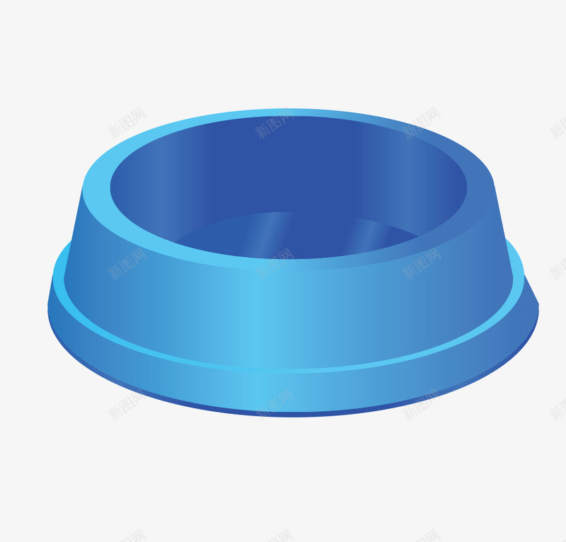 蓝色宠物碗png免抠素材_新图网 https://ixintu.com 宠物 矢量碗 碗 蓝色 餐具