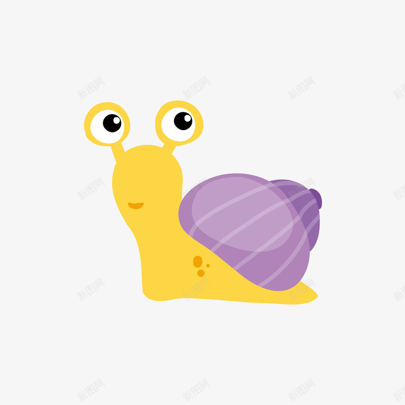 紫黄色的蜗牛矢量图ai免抠素材_新图网 https://ixintu.com 昆虫 矢量蜗牛 紫色 蜗牛 黄色 黑色 矢量图