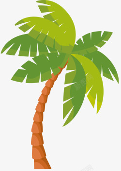 彩色迷你风格棕榈树素材
