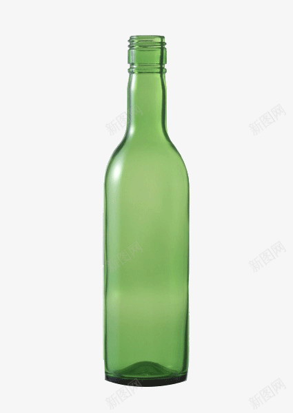 手绘绿色玻璃瓶png免抠素材_新图网 https://ixintu.com 卡通酒瓶 绿色透明瓶子 装饰酒瓶 酒瓶