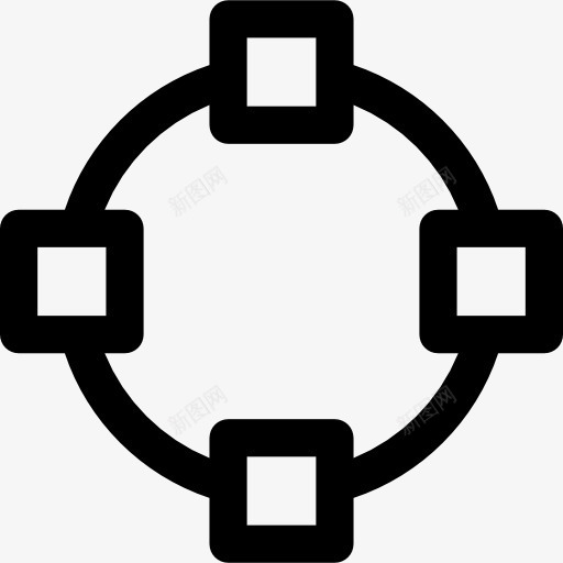 通知指出图标png_新图网 https://ixintu.com 图形编辑器 圆 圆形 平面设计 形状 方 正方形