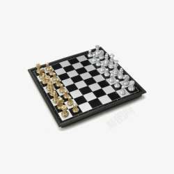 磁性折叠围棋友邦国际象棋磁性折叠金银黑白高清图片