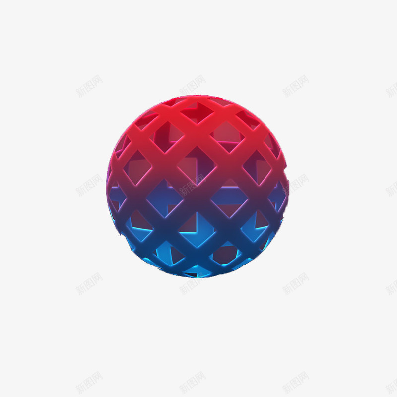 网状球png免抠素材_新图网 https://ixintu.com 3D 创意 球 球形 网状